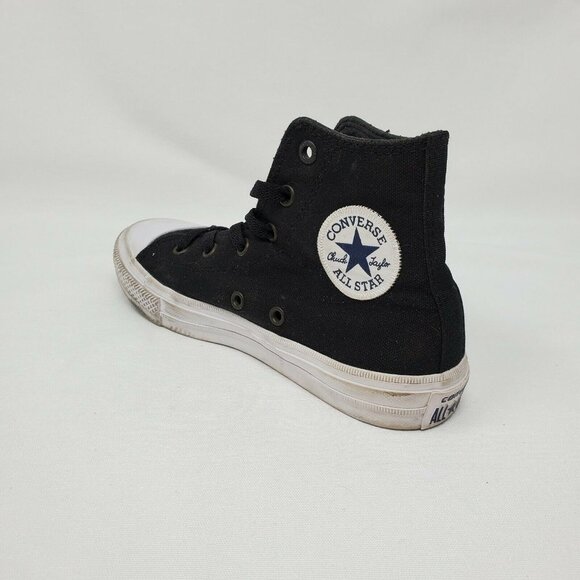 Converse All Stars Chuck Taylor - Unisex Hi Top Black  - Youth 1 - 350143C - Picture 3 of 12